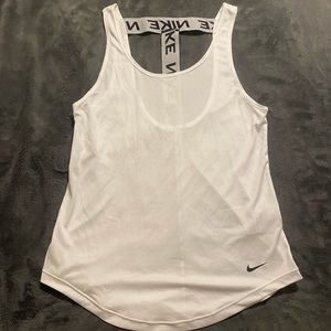 White Nike workout top